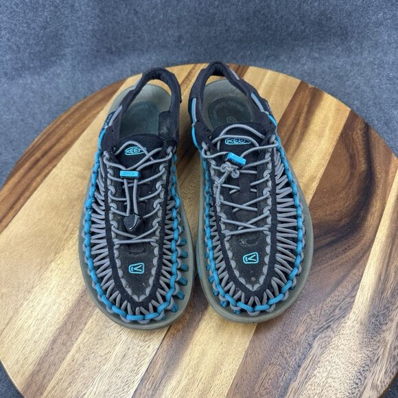 Keen Uneek Mens Size 8 Blue Water River Paracord Bungee Sandals 1013085 - Picture 4 of 10